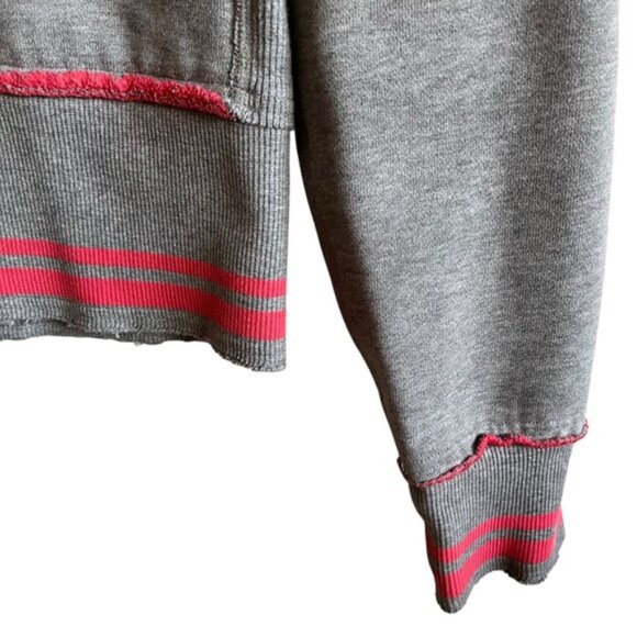 Lululemon Scuba Hoodie Size 4 Grey Pink Factory Distressed - Picture 8 of 16